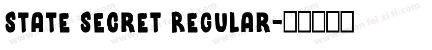 State Secret Regular字体转换